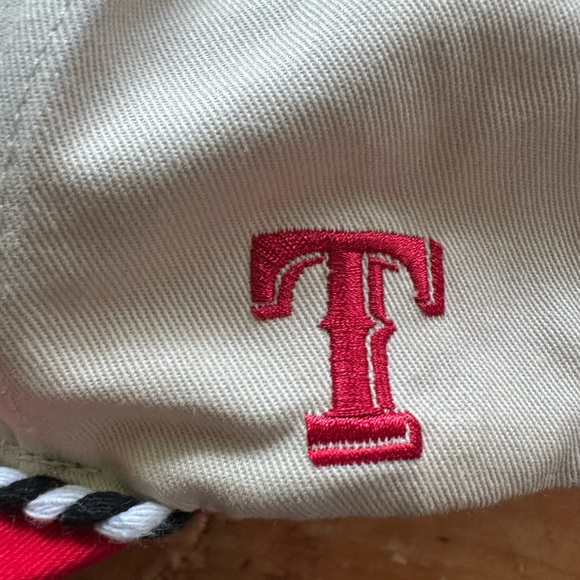 Texas Rangers Mexican Heritage SnapBack Cap MLB Tan Red Adjustable rope Hat - Picture 2 of 5